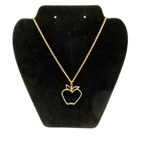 SARAH COV Vintage Goldtone Big Apple Necklace - Picture 1 of 9